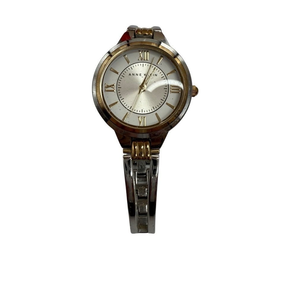 Anne Klein Women's Two-Tone Bangle bracelet Watch, likely model AK/1441SVTT